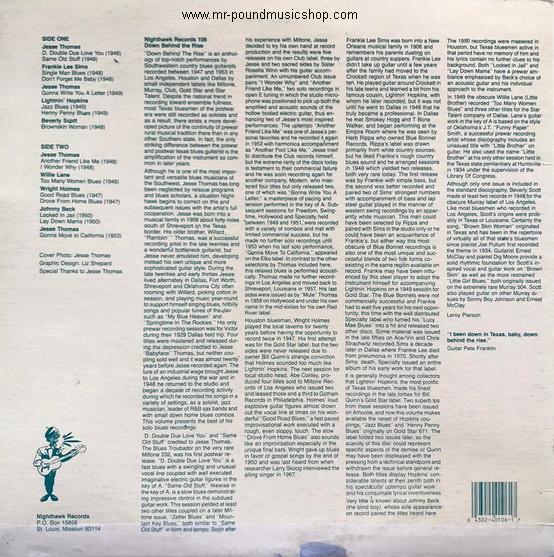 Various Artists - Down Behind The Rise 1947-1953