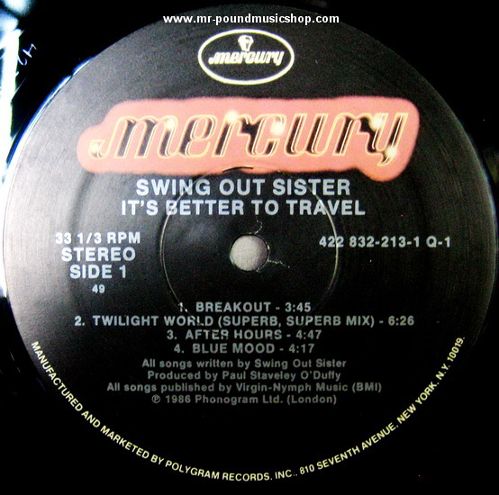 Swing Out Sister - It's Better To Travel