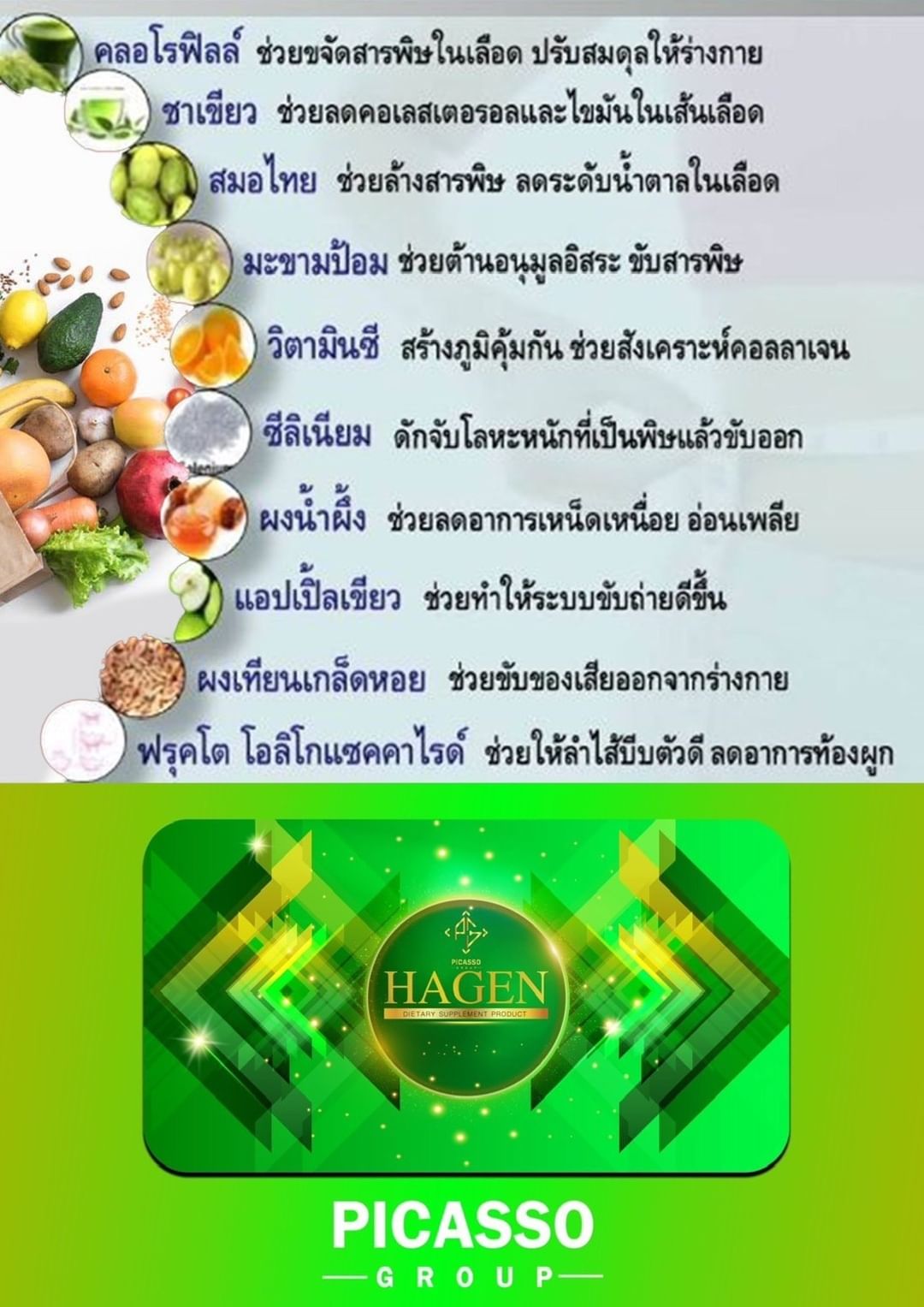 Hagen detox ล้างสารพิษ พุงยุบ 30เม็ด/กล่อง