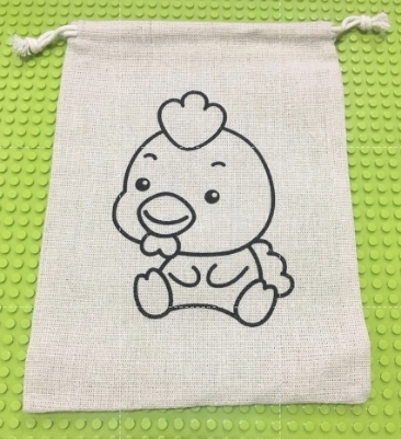 ถุงผ้าระบายสี เจี๊ยบ 24 - Eco Bag chick 24