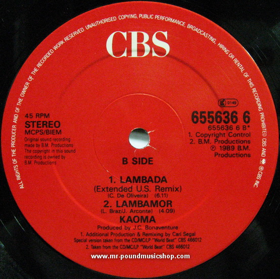 Kaoma - Melodie D'Amour / Lambada