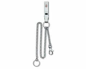 แหนบพวงกุญแจ/แขวนพระ VICTORINOX CHAIN มีสร้อย2เส้น (4.1860)