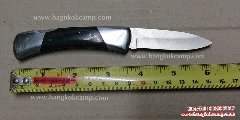 มีดพับญี่ปุ่น CAPTAIN STAG 440A STAINLESS JAPAN ด้ามไม้ ใหม่เก่าเก็บ (เล็ก)