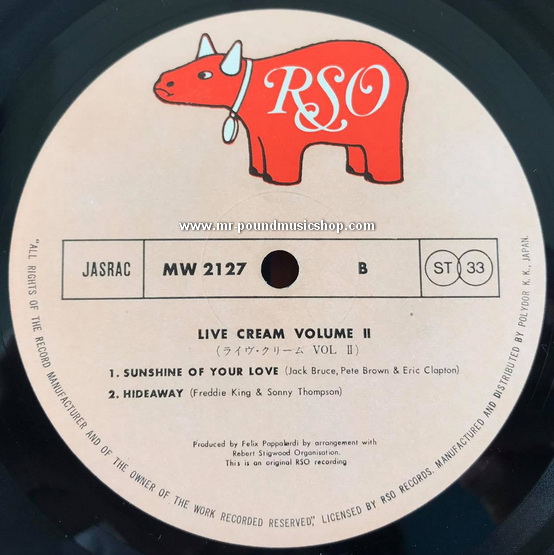 Cream - Live Cream Volume II