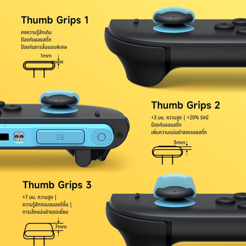 JSAUX ยางอนาล็อกสำหรับ Nintendo SWITCH 2 (รุ่นปี 2025) GP0404