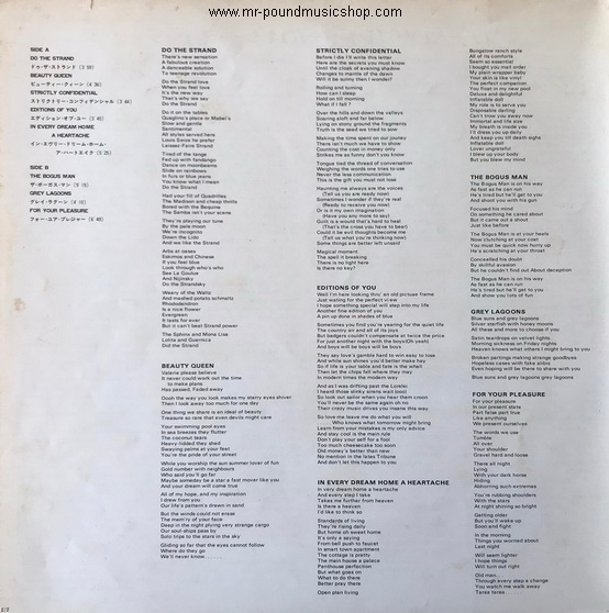 Roxy Music - For Your Pleasure