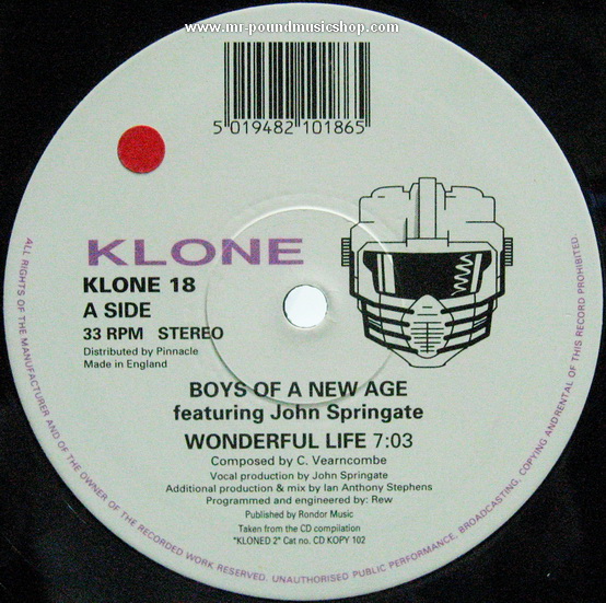 Boys of A New Age featuring John Springate - Wonderful Life