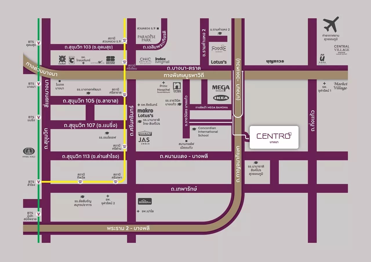 ให้เช่าบ้านหรู 2 ชั้น Centro Bangna ใกล้เมกะบางนา เพียง 1 กม. – ยินดีต้อนรับสัตว์เลี้ยง พร้อมอยู่!