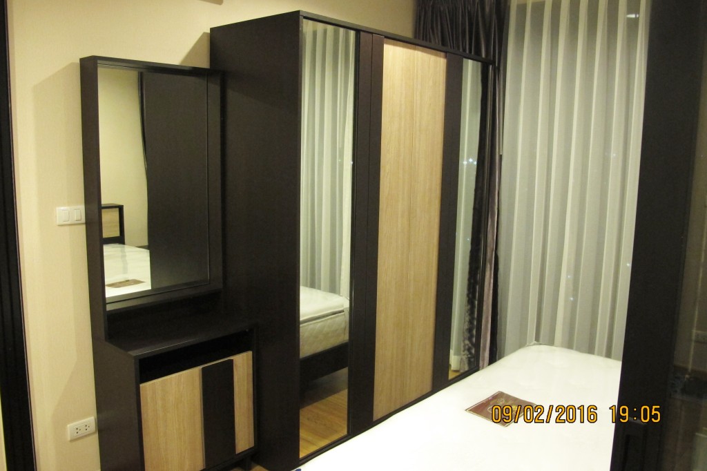 ให้เช่าคอนโดเดอะ ทรี อินเตอร์เชนจ์ (The Tree Interchange) 1 ห้องนอน ขนาด 36 ตร.ม. ชั้น 18 ทิศใต้ วิวแม่น้ำ