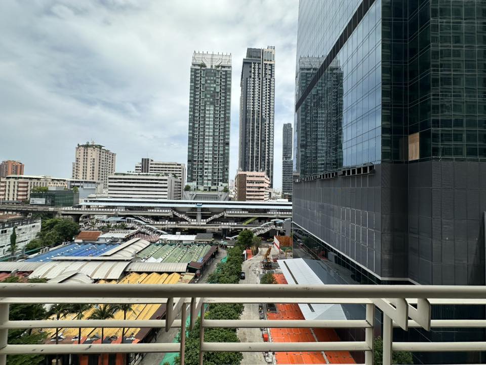 ให้เช่า! คอนโดบ้านกลางกรุง สยาม-ปทุมวัน (Baanklangkrung Siam-Patumwan) ห้องเพดานสูง วิว BTS ราชเทวี ไม่บล็อก พร้อมเข้าอยู่!
