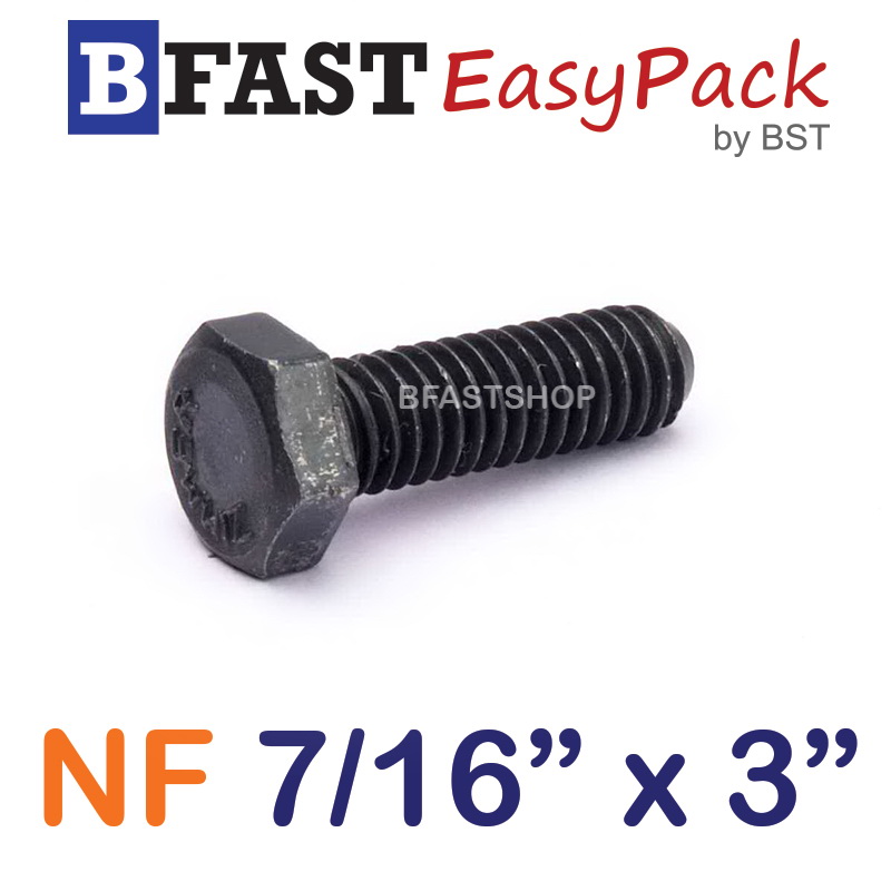 สกรู NF 7/16" x 3" (2 ตัว/ถุง) *เกลียวครึ่ง*