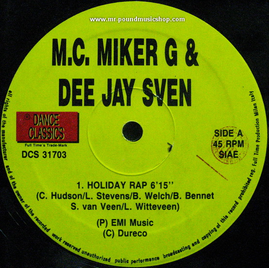 MC Miker G & DJ Sven / Fun Fun - Holiday Rap / Color My Name