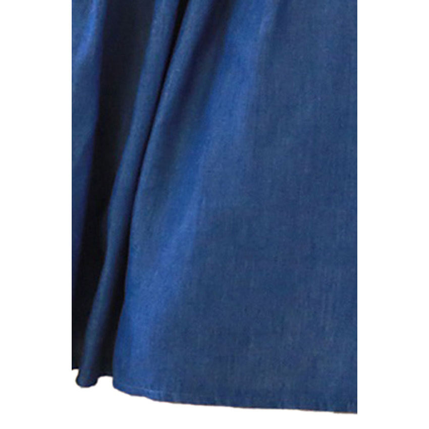 Prenair ร้านขายชุดเดรสแฟชั่นออนไลน์ Flower Fresh and Elegant Stitching Denim