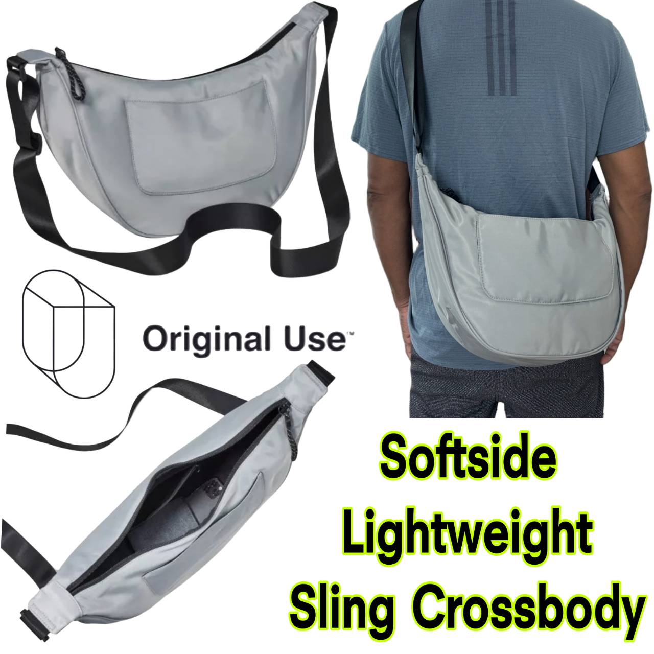 Original Use Softside Lightweight Sling Crossbody Bag