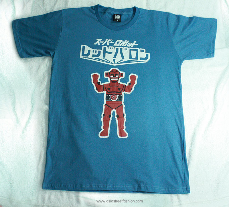 T-Shirt เสื้อยืดกันดั้ม ซุปเปอร์ โรบอท เรดบารอน Super Robot Red Baron สุดเท่ห์ สีคราม จากร้าน GUNZU !!โปรโมชั่น