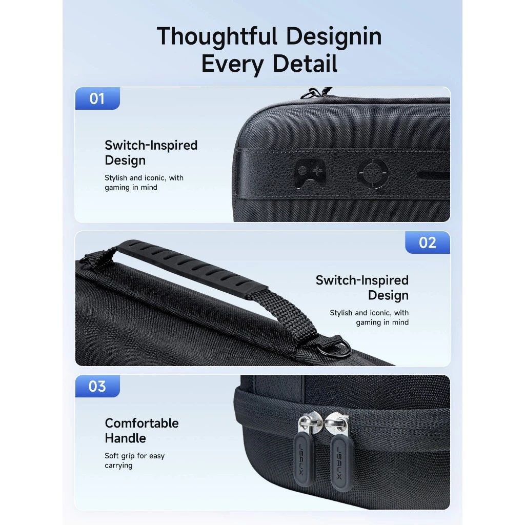 JSAUX กระเป๋าพร้อมสายสะพาย สำหรับ Nintendo Switch 2 (รุ่นปี 2025) BG0122