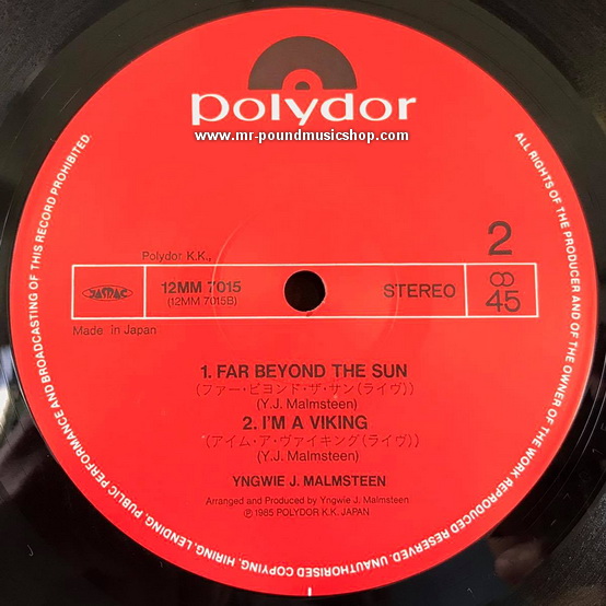 Yngwie J. Malmsteen's Rising Force - Studio / Live '85