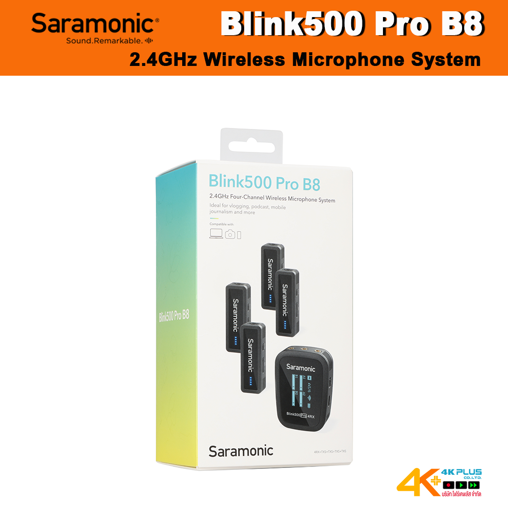 Saramonic Blink500 Pro B8 2.4GHz Wireless Microphone System ***สินค้ายกเลิกการผลิต***