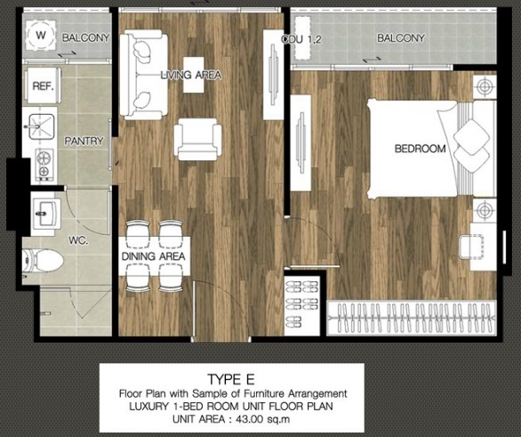 ขาย/ เช่า คอนโด แบงค์คอก เฟ'ลิซ กรุงธนบุรี( Bangkok Feliz Sathorn-Krungthonburi Soi 5) Size 40 sqm 1 Bedroom ชั้น 8 วิวฝั่งแม่น้ำเจ้าพระยา