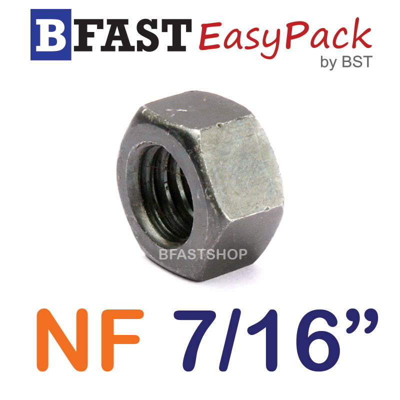 หัวน็อต NF 7/16"-20 ขอบ 17.46 mm. หนา 9.52 mm. (10 ตัว/ถุง)