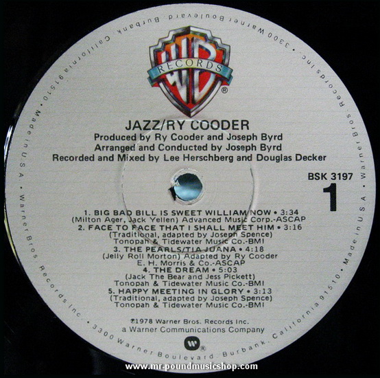 Ry Cooder - Jazz