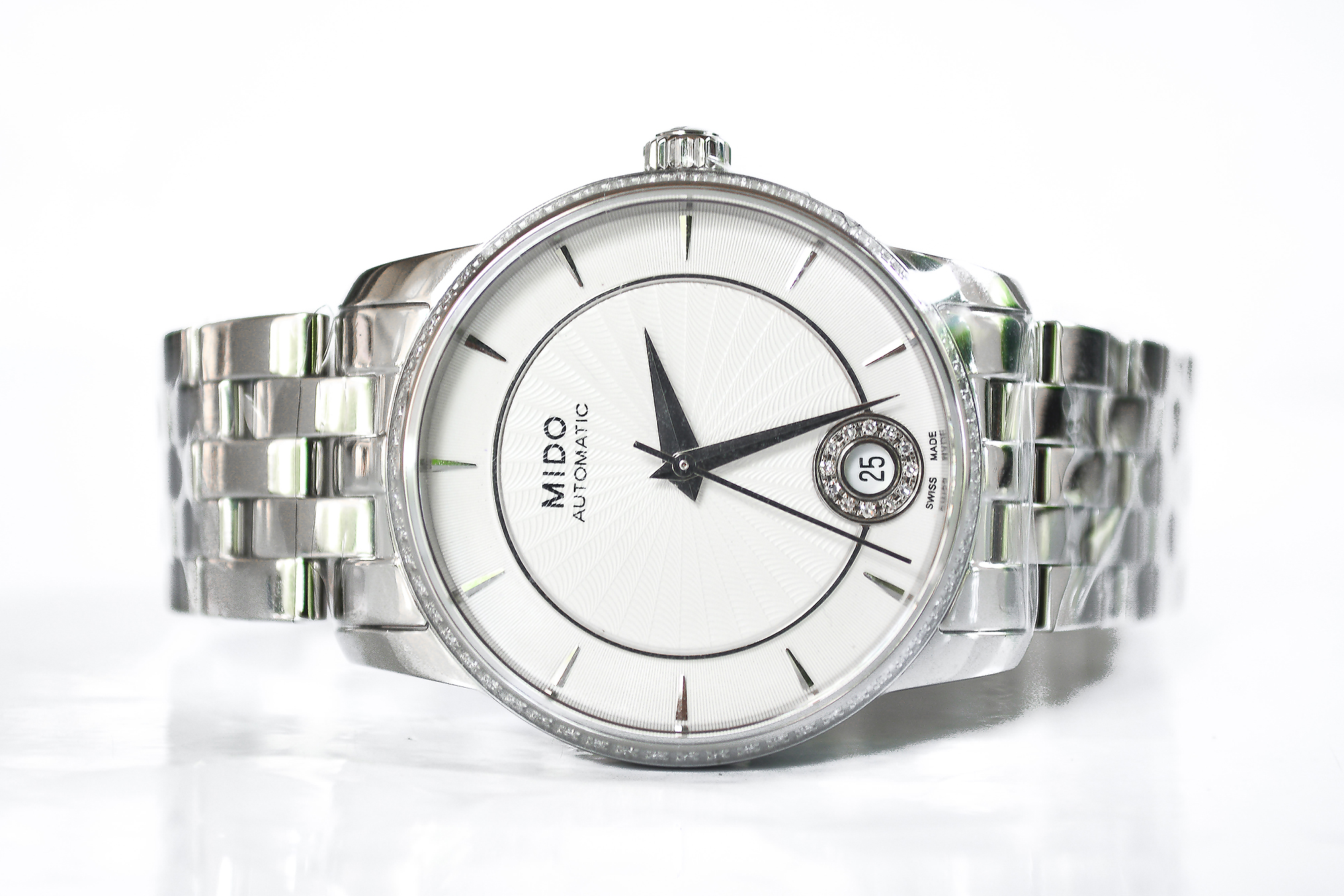 NEW:MIDO BARONCELLI II Lady Auto Diamonds M007.207.61.036.00