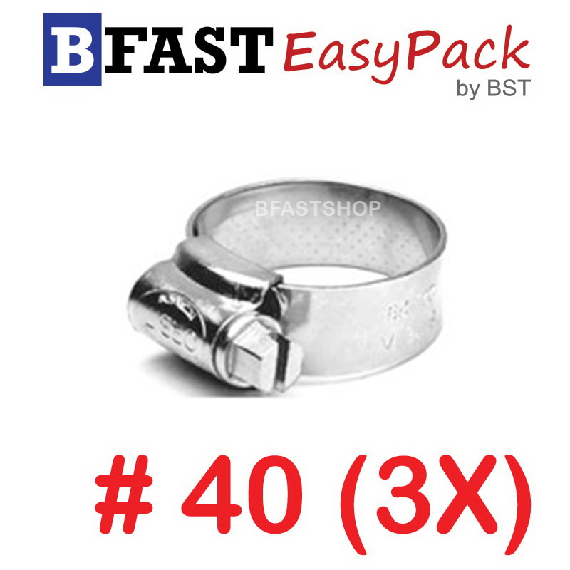 เหล็กรัดสแตนเลส SUS #40 (3X) (1 ตัว/ถุง)