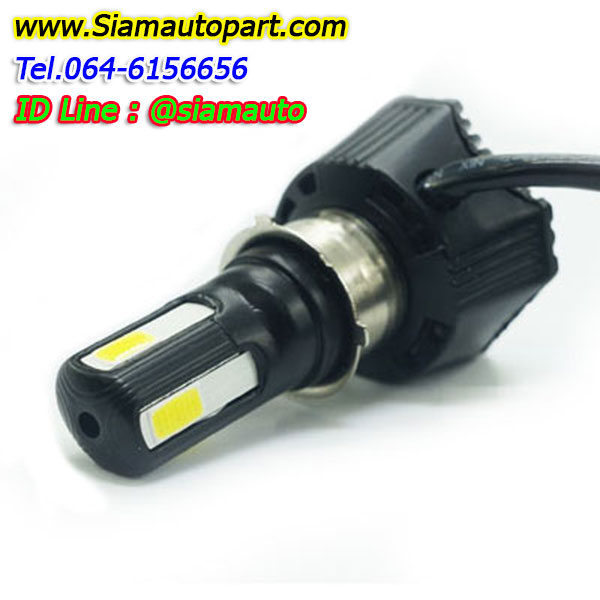 หลอดไฟหน้าLEDรถมอเตอร์ไซค์รุ่นM02H แท้ ยีห้อ RTD แสงสีไอซ์บลู 4400 LM ไดรเวอร์ AC ปลายสายเป็นปลั๊ก 3 ขา