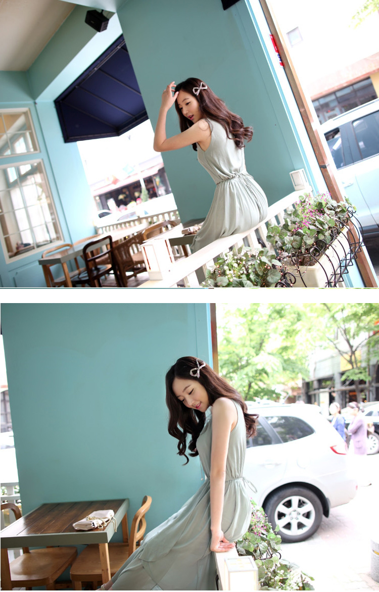 MAXI DRESS ชุดเดรสยาวผ้าชีฟอง โทนสีเขียว แฟชั่นใส่เที่ยว ใส่ทำงาน สวยน่ารักมากๆ