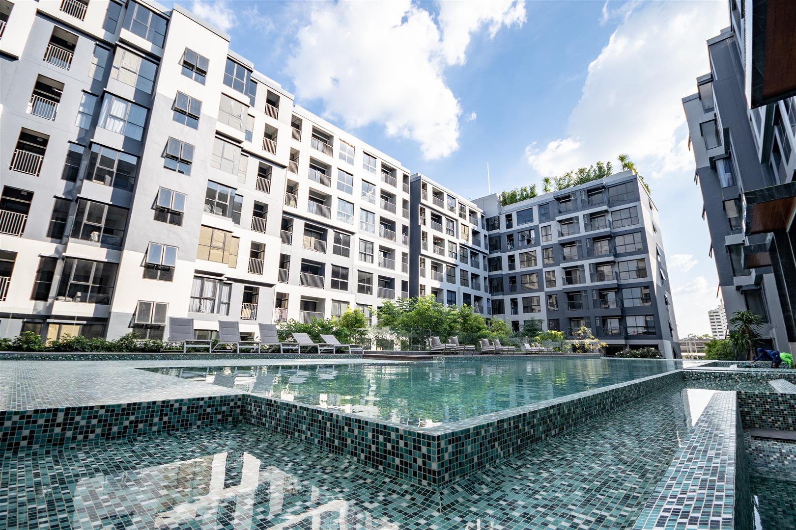 ขายคอนโด Rise Rama 9 (ไรซ์ พระราม 9) 1 ห้องนอน 1 ห้องน้ำ ตึก C ชั้น 4 ขนาด 25.13 ตร.ม.