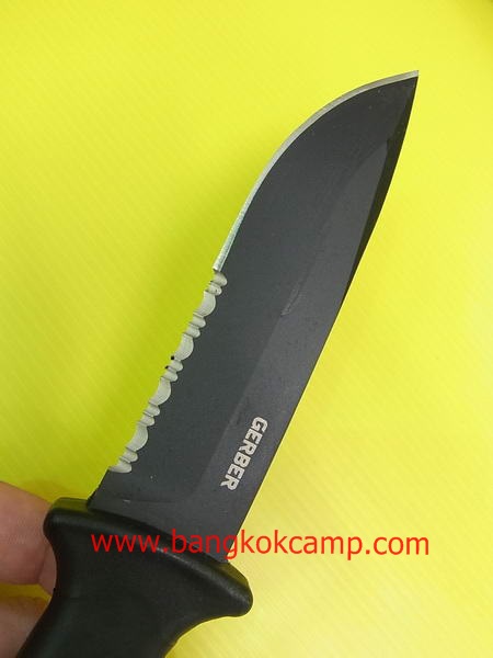 มีดใบตาย Gerber Prodigy Survival Knife, Serrated Edge, Black [22-41121] ของใหม่ ของแท้
