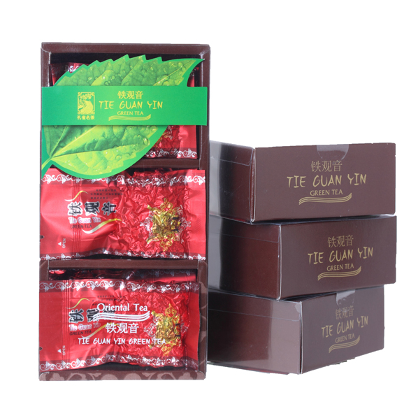 ชาเขียว ทิกวนอิม ตรานกยูง 1 กล่อง ( 9 ซอง ซองละ 10 กรัม)