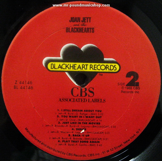 Joan Jett & The Blackhearts - Up Your Alley