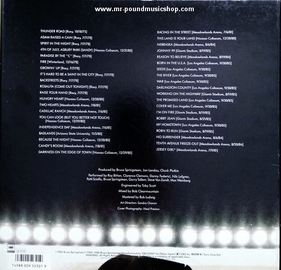 Bruce Springsteen & The E-Street Band - Live / 1975-85