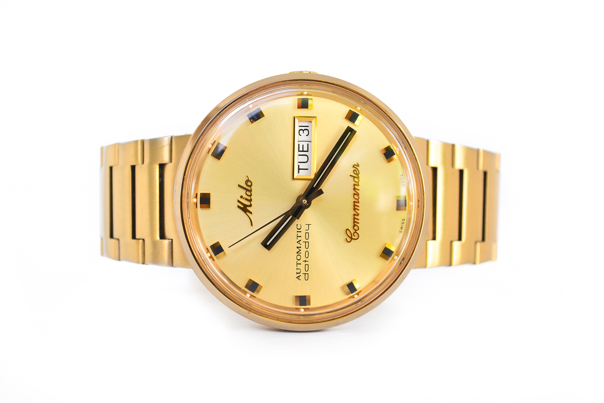 Mido Commander Aquadura Automatic Day-Date Man Size เรือนทอง