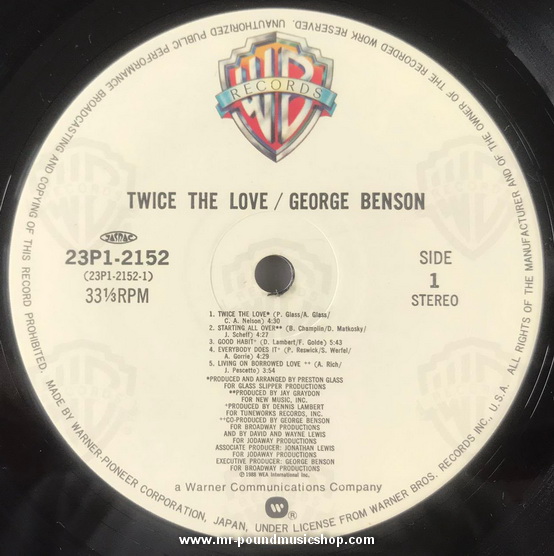 George Benson - Twice The Love