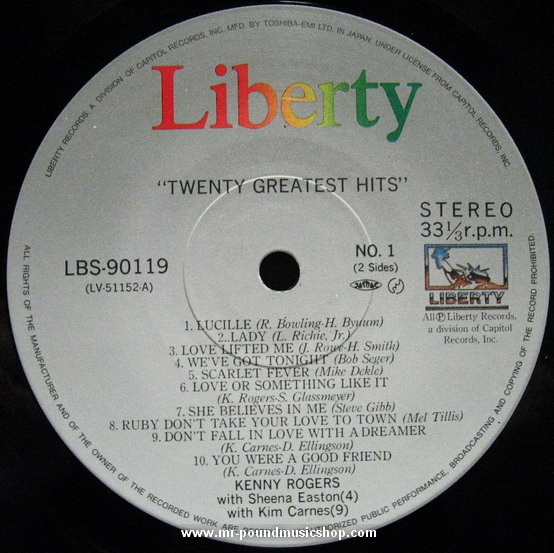 Kenny Rogers - Twenty Greatest Hits