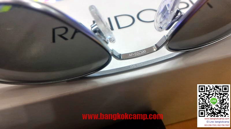 แว่น RANDOLPH...Randolph Aviator AF54611-G Square Sunglasses, Matte Chrome,55 mm