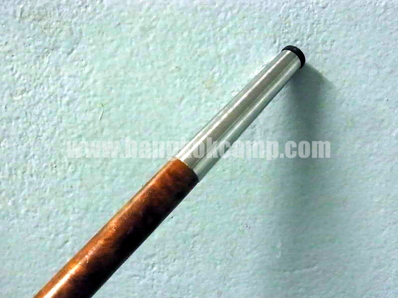 ไม้หายาก... ไม้ตะพด(ไม้ปุ่มประดู่, ปมประดู่) ลายสวยมาก หัว+ท้ายไททาเนียม หัวทรงป้าน