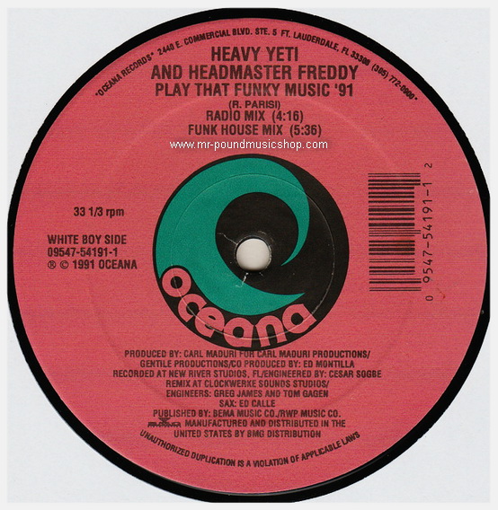 Heavy Yeti And Headmaster Freddy - Play That Funky Music '91