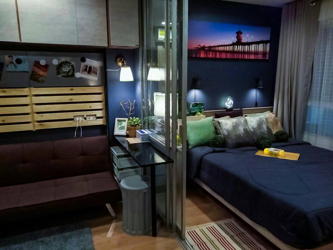 🌟 ให้เช่าคอนโด Lumpini Ville Onnut - Pattanakarn ลุมพินี วิลล์ อ่อนนุช (อ่อนนุช 55) Design ห้องแนว Industrial มีห้องเดียวทั้งโครงการ! 🌟