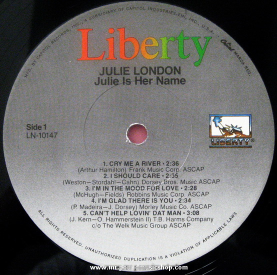 Julie London - Julie is Her Name