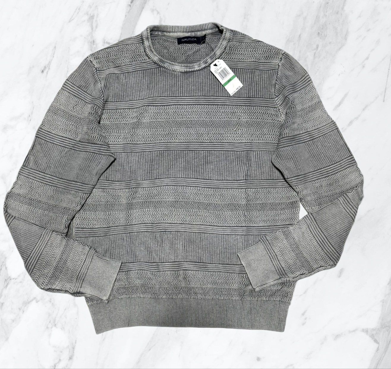 Nautica Stonewashed Crewneck Sweater
