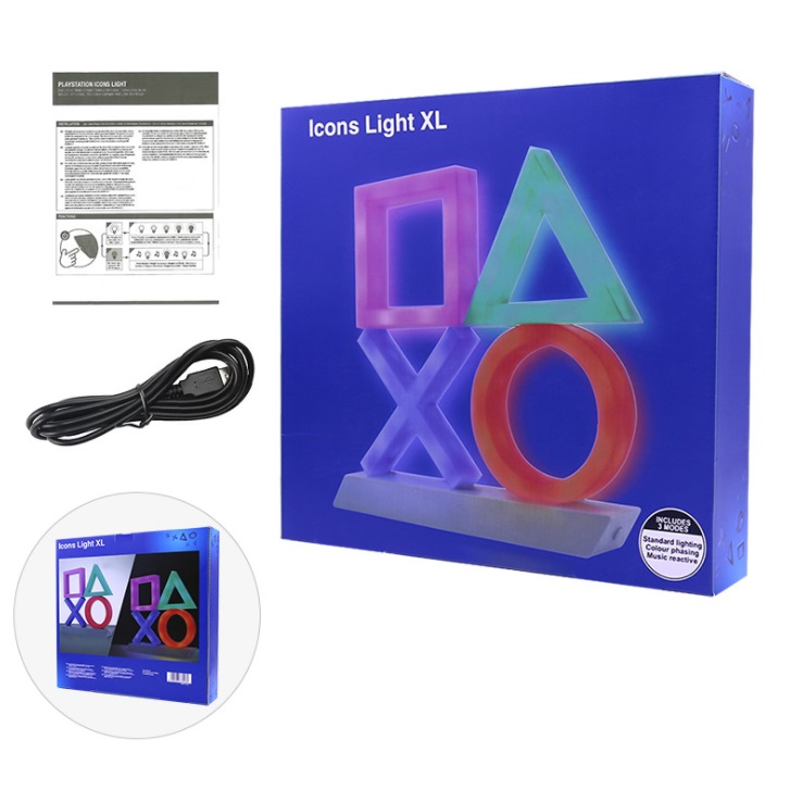 Icon Light Playstation XL เปลี่ยนไฟตามเสียง