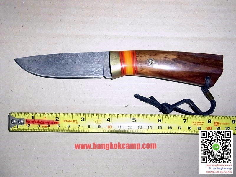 มีดดามัสกัส ด้ามไม้