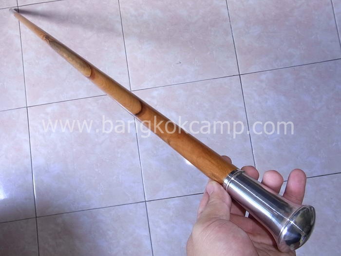 ไม้มงคลหายาก... ไม้ตะพด(มะยมป่า หรือ ตะค้ำ) หัวป้าน+ท้ายไททาเนียม ยาว99ซม