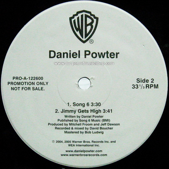 Daniel Powter - Bad Day / Song 6 / Jimmy Gets High