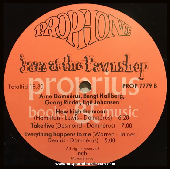 Arne Domnérus - Jazz at the Pawnshop