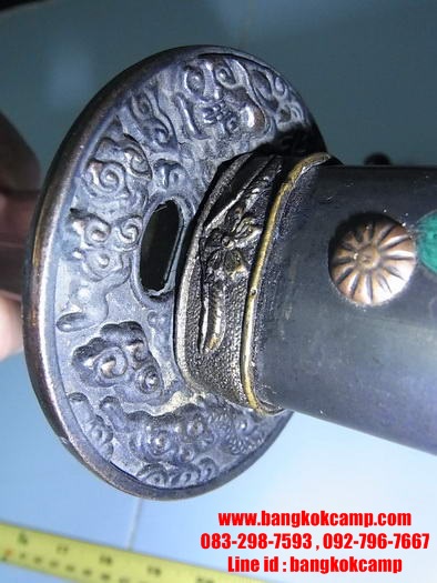 ดาบซามูไร ใบมีดเป็นเหล็กลาย (ใบมีดดามัสกัส)