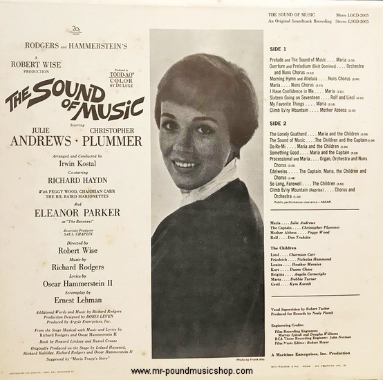 Rodgers & Hammerstein - The Sound of Music (An Original Soundtrack Recording)